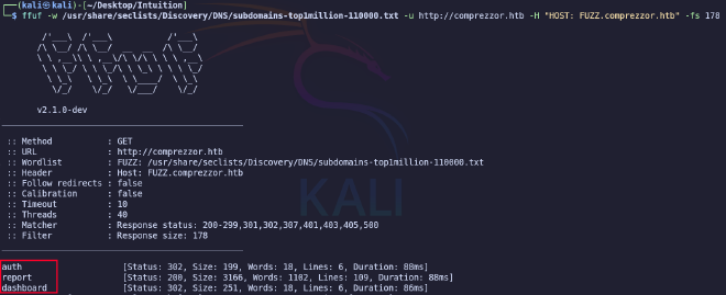 ffuf result